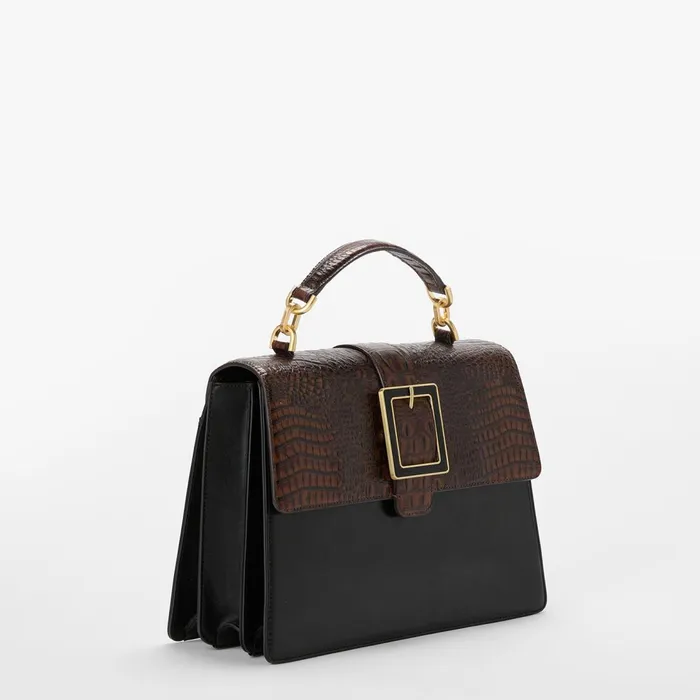 Women Brahmin Satchels Hallie Black Tuscan Women Brahmin Satchels Hallie Black Tuscan