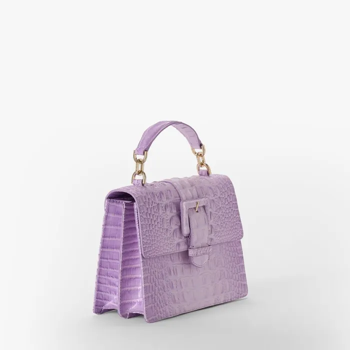 Women Brahmin Satchels Small Hallie Gentle Lavender Melbourne Women Brahmin Satchels Small Hallie Gentle Lavender Melbourne