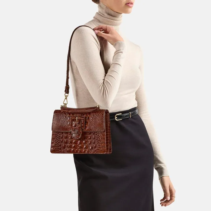 Women Brahmin Satchels Small Hallie Gentle Lavender Melbourne Women Brahmin Satchels Small Hallie Gentle Lavender Melbourne