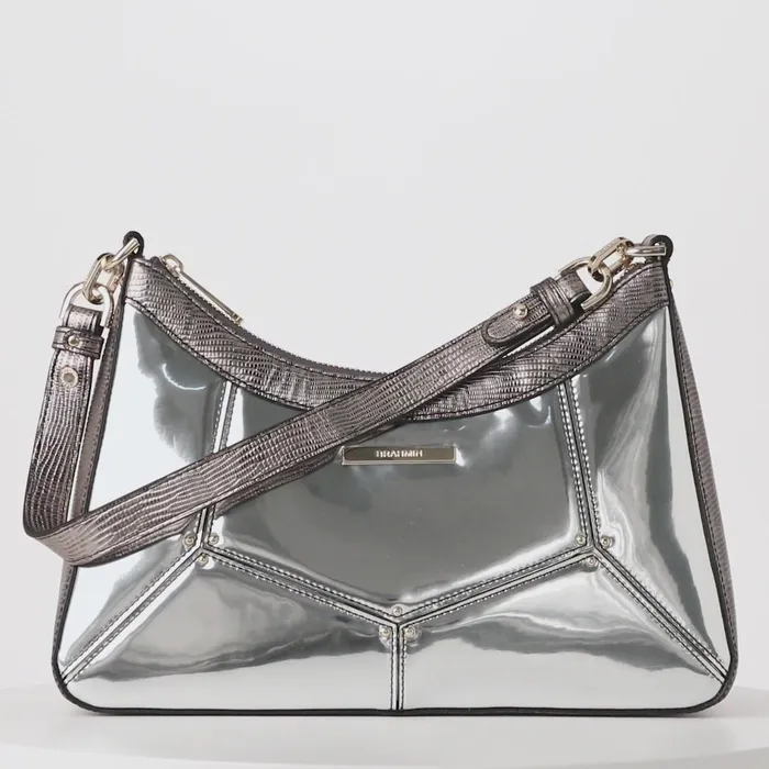 Women Brahmin Shoulder Bags Esme Chrome Tamar Women Brahmin Shoulder Bags Esme Chrome Tamar
