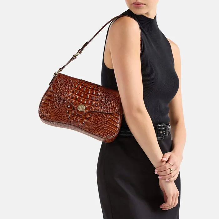 Women Brahmin Shoulder Bags Nerida Pecan Women Brahmin Shoulder Bags Nerida Pecan