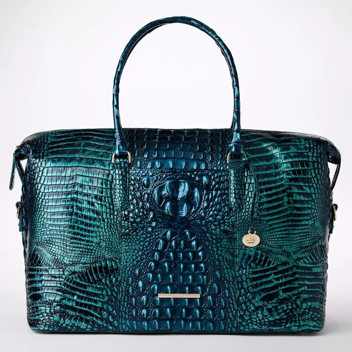 Women Brahmin Travel Duxbury Weekender Blue Patina