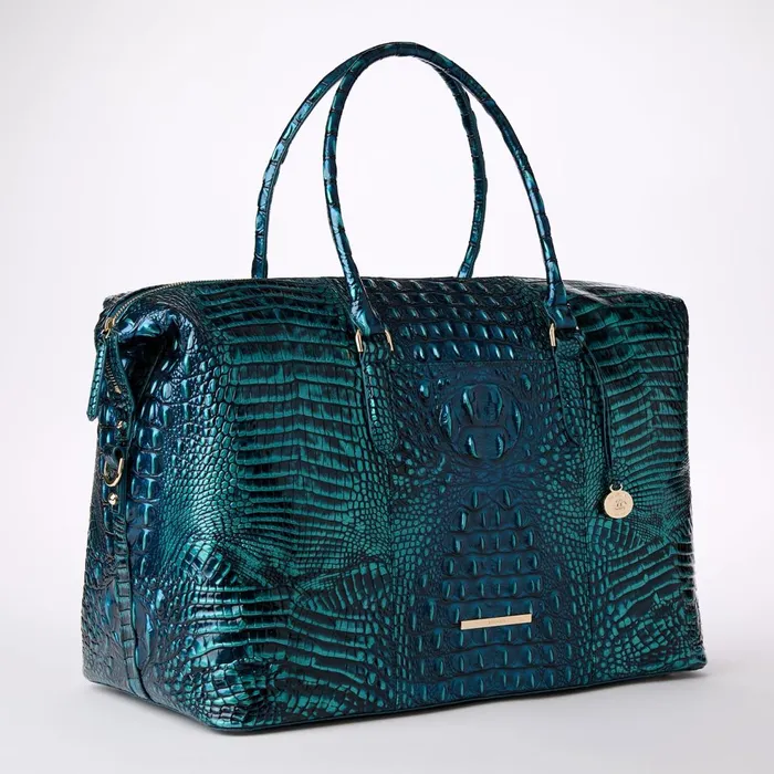 Women Brahmin Travel Duxbury Weekender Blue Patina Women Brahmin Travel Duxbury Weekender Blue Patina