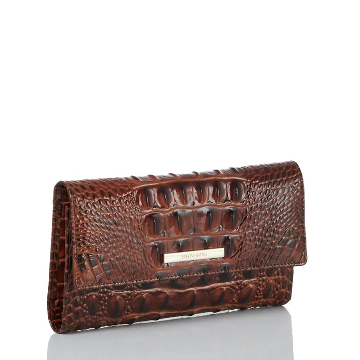 Women Brahmin Wallets and Wristlets Cordelia Wallet Pecan Melbourne Women Brahmin Wallets and Wristlets Cordelia Wallet Pecan Melbourne