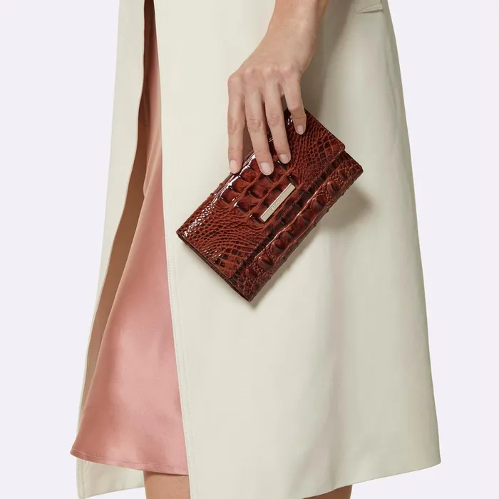 Women Brahmin Wallets and Wristlets Cordelia Wallet Pecan Melbourne Women Brahmin Wallets and Wristlets Cordelia Wallet Pecan Melbourne