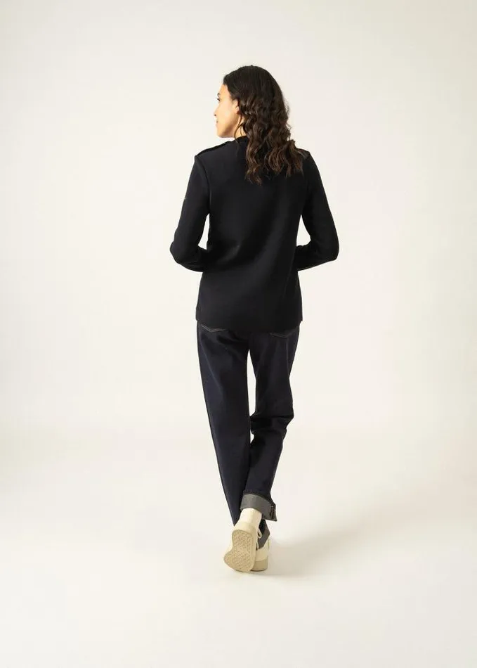 Women Breton Sweaters Saint James BREGANCON EIFFEL Navy Bronze