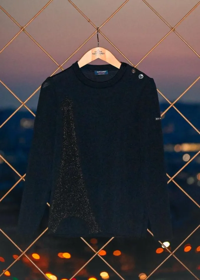 Women Breton Sweaters Saint James BREGANCON EIFFEL Navy Bronze