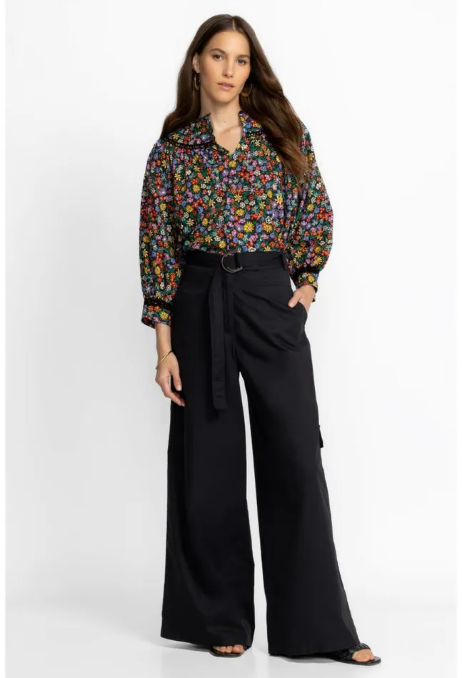 Women Christine Cargo Pant Black Johnny Was Bottoms