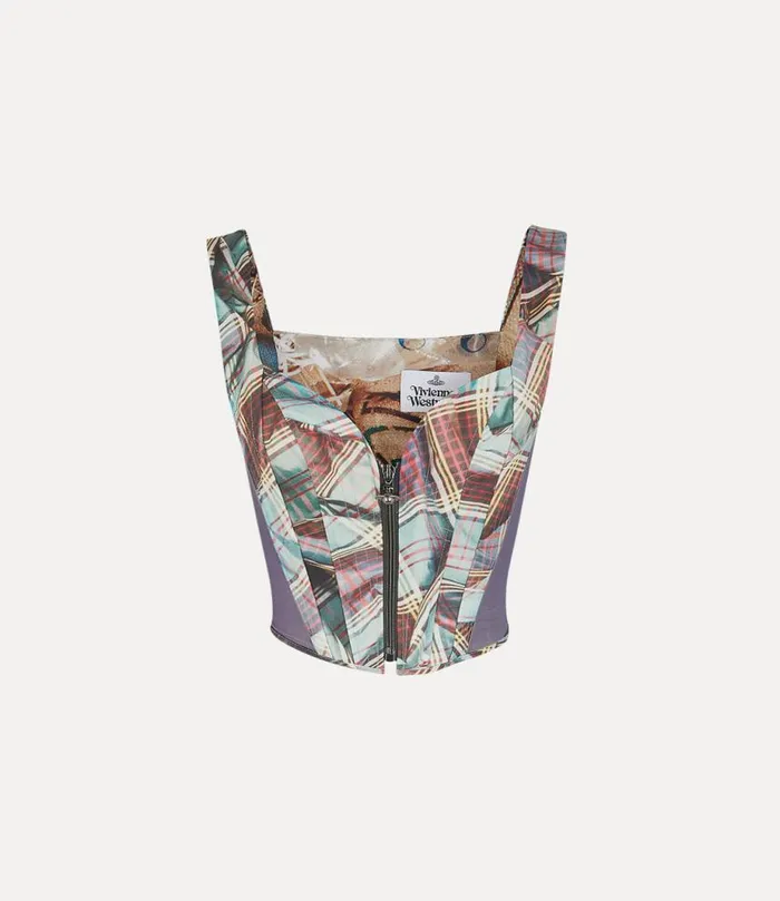 Women Classic Corset Multitartan Vivienne Westwood Tops And Shirts