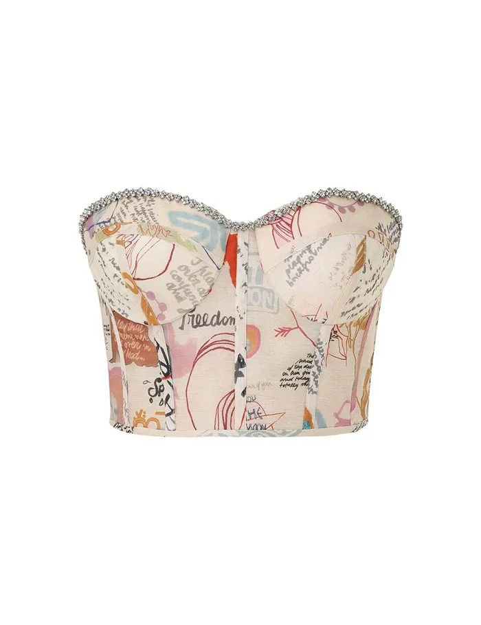 Women Clothing Zimmermann Crush Paneled Bodice Dear Diary