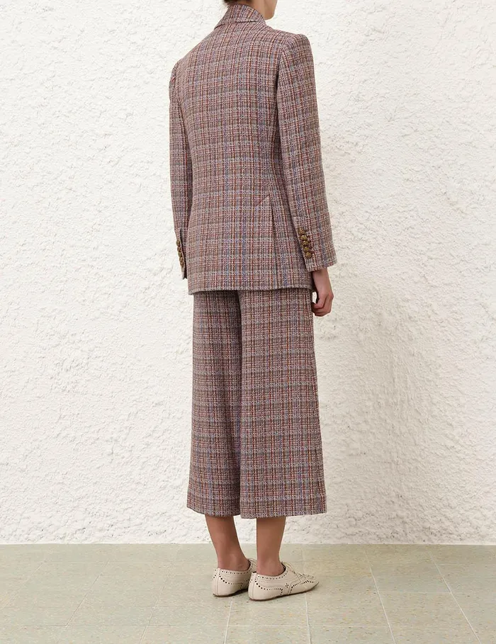 Women Clothing Zimmermann Illustration Tweed Jacket Multi