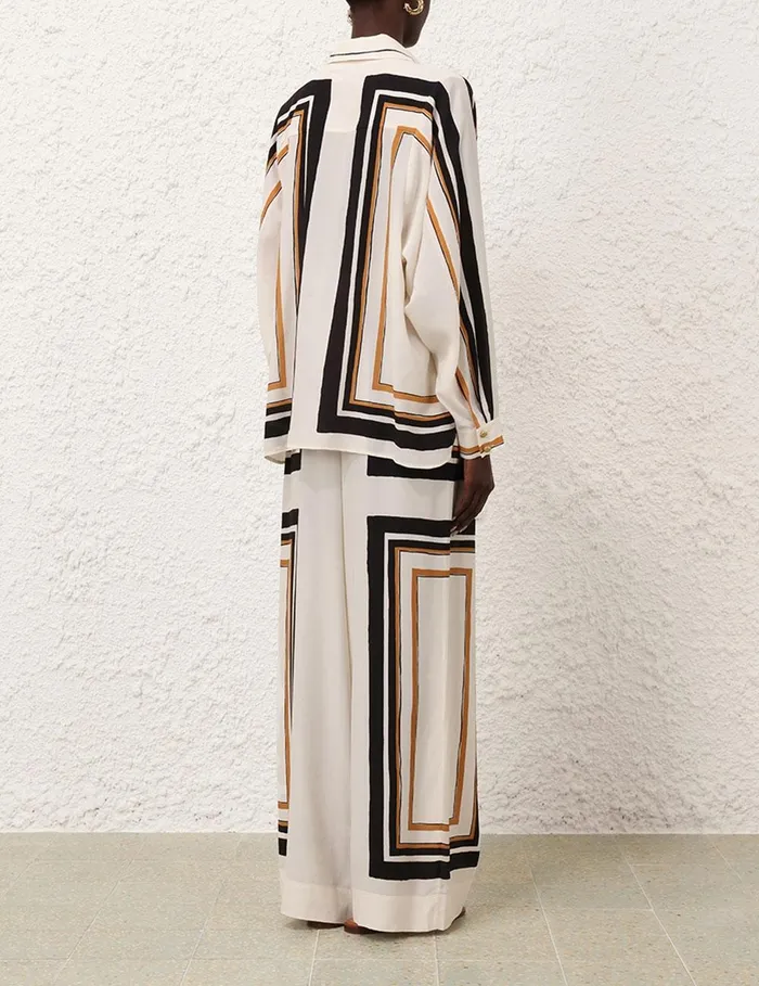 Women Clothing Zimmermann Oversized Shirt Stripe