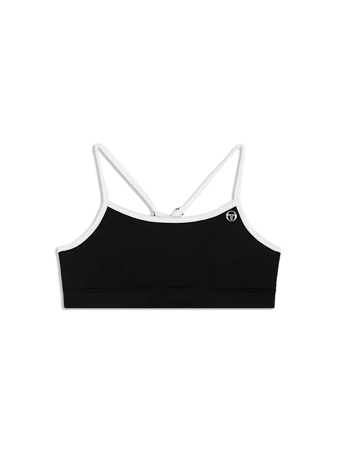 Women Court Styles Sergio Tacchini Elisa Sports Top Black Beauty