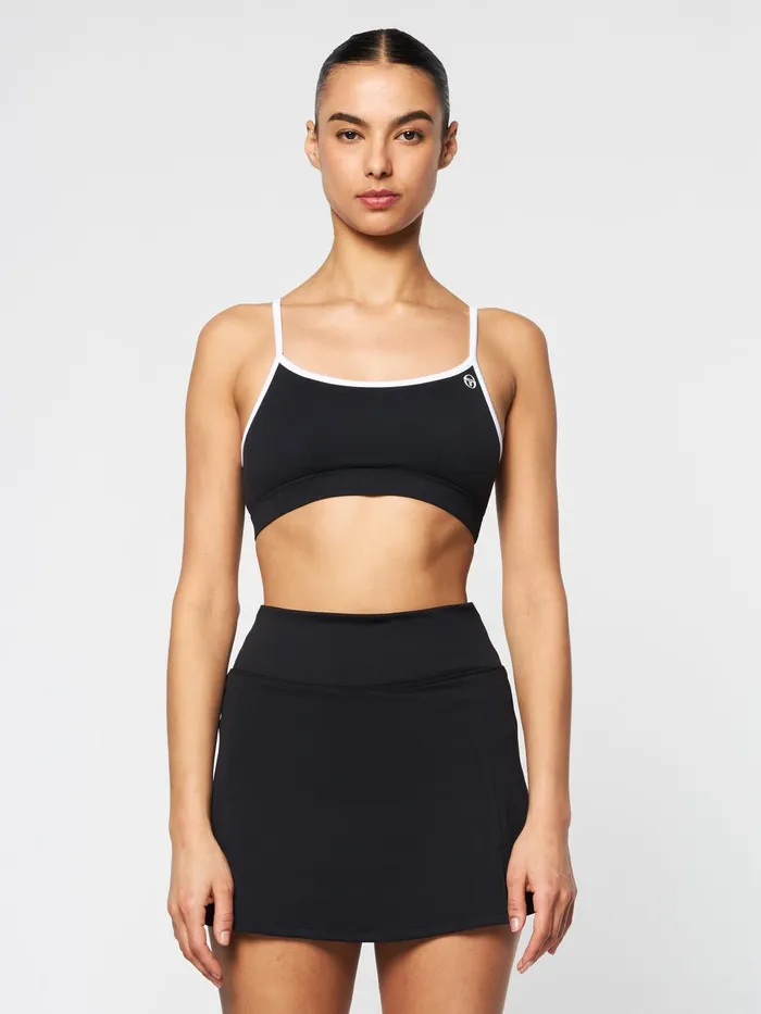 Women Court Styles Sergio Tacchini Elisa Sports Top Black Beauty
