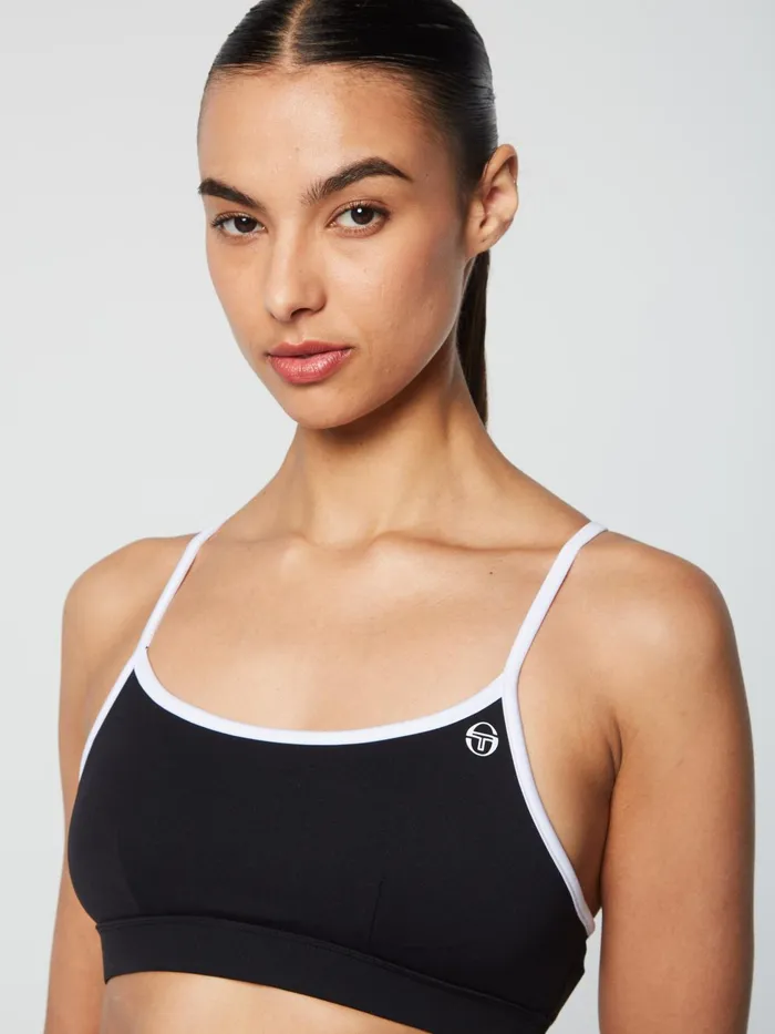 Women Court Styles Sergio Tacchini Elisa Sports Top Black Beauty