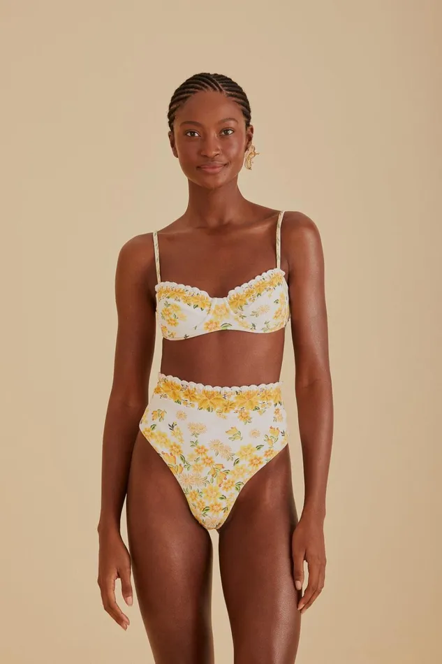 Women Crop Tops Farm Rio Azaleia Underwire Bikini Top