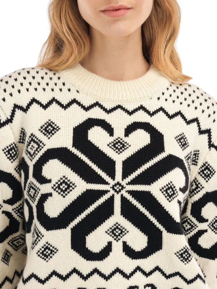 Women Dale Of Norway Round Neck Falkeberg Sweater