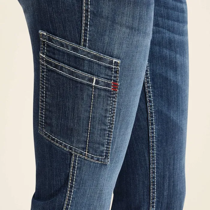 Women Denim Ariat FR Perfect Rise DuraLight Stretch Cell Phone Straight Jean Lazuli Women Denim Ariat FR Perfect Rise DuraLight Stretch Cell Phone Straight Jean Lazuli
