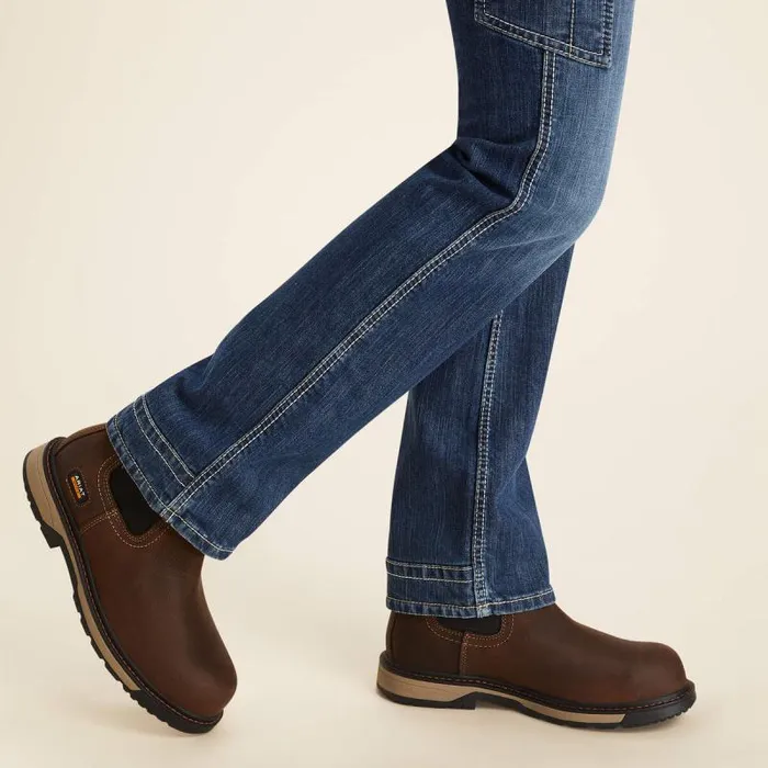 Women Denim Ariat FR Perfect Rise DuraLight Stretch Cell Phone Straight Jean Lazuli Women Denim Ariat FR Perfect Rise DuraLight Stretch Cell Phone Straight Jean Lazuli