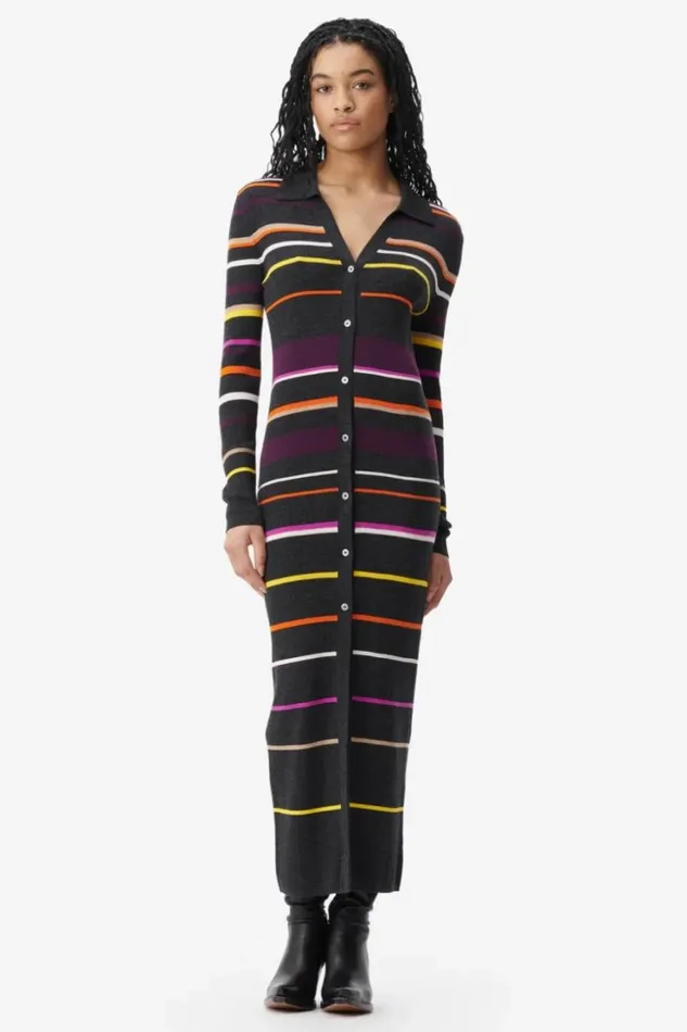 Women Dresses Lala Berlin Cardigan Kalliani Wool Multicolor Stripe