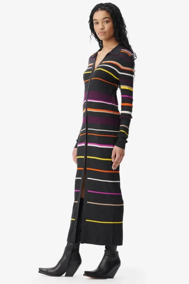 Women Dresses Lala Berlin Cardigan Kalliani Wool Multicolor Stripe Women Dresses Lala Berlin Cardigan Kalliani Wool Multicolor Stripe