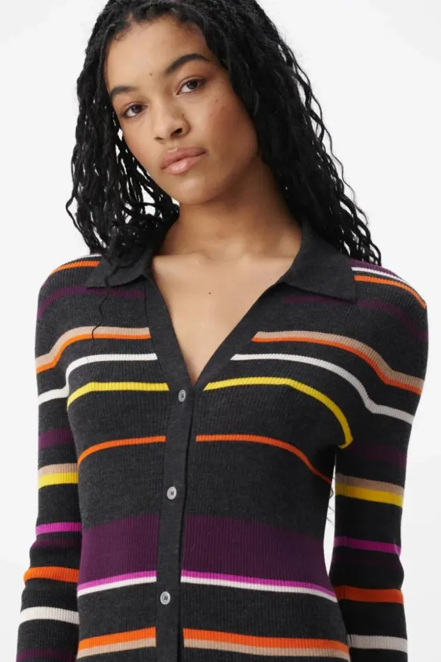 Women Dresses Lala Berlin Cardigan Kalliani Wool Multicolor Stripe Women Dresses Lala Berlin Cardigan Kalliani Wool Multicolor Stripe