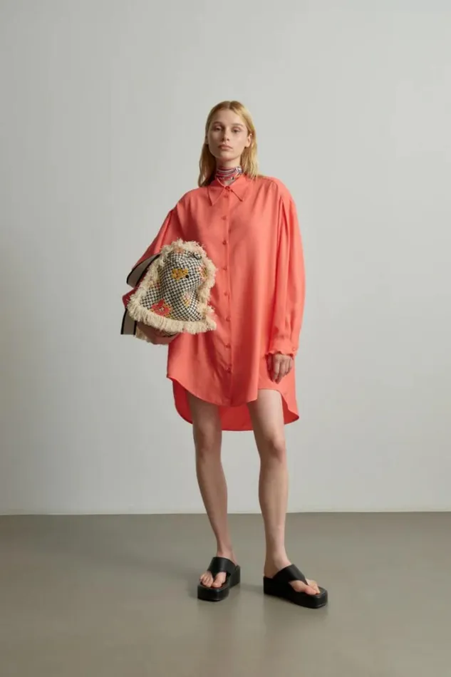 Women Dresses Lala Berlin Dress Dakil Viscose Underwater Melon