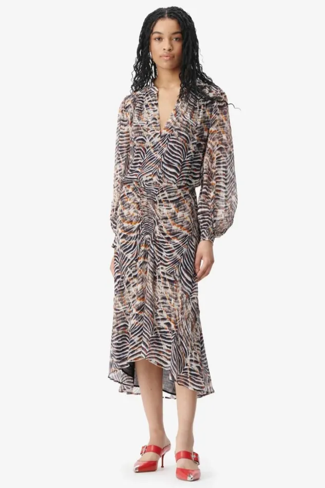 Women Dresses Lala Berlin Dress Delio Viscose Zebra Shibori