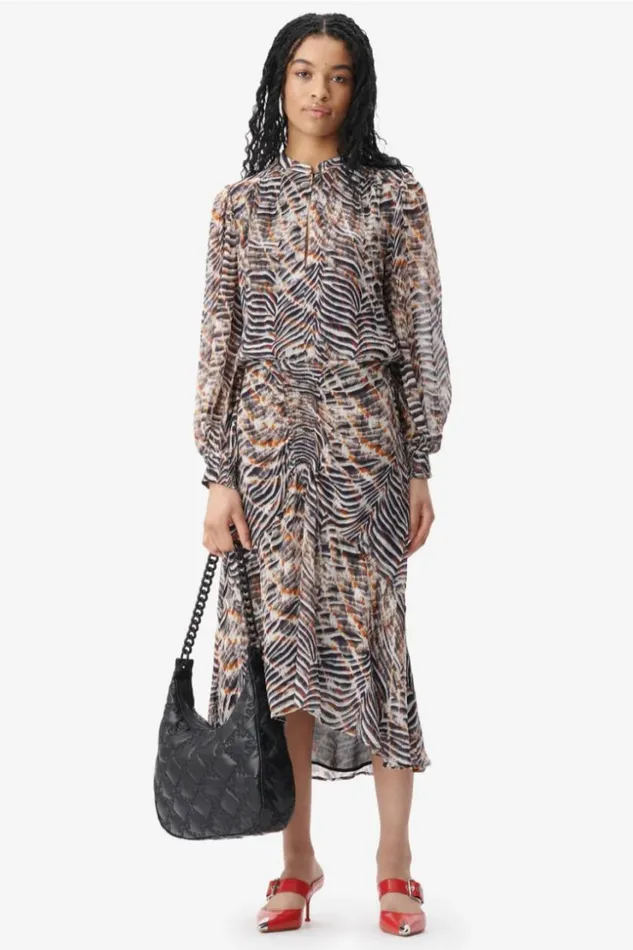 Women Dresses Lala Berlin Dress Delio Viscose Zebra Shibori Women Dresses Lala Berlin Dress Delio Viscose Zebra Shibori