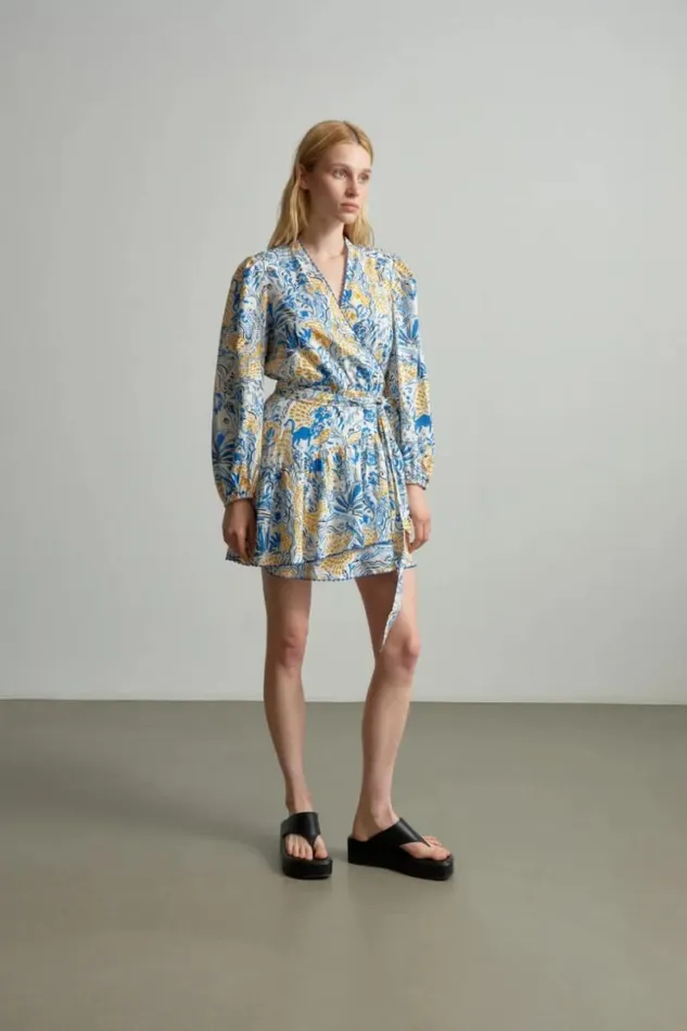 Women Dresses Lala Berlin Dress Dilovan Linenviscose Blend Magic Garden Day
