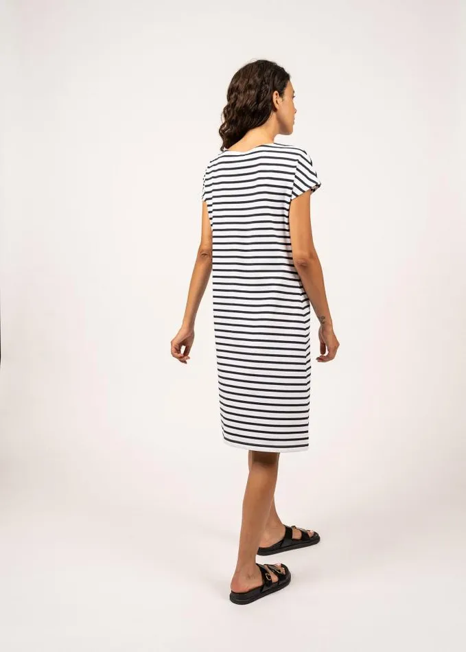 Women Dresses Skirts and Pants Saint James LANVEOC White Navy