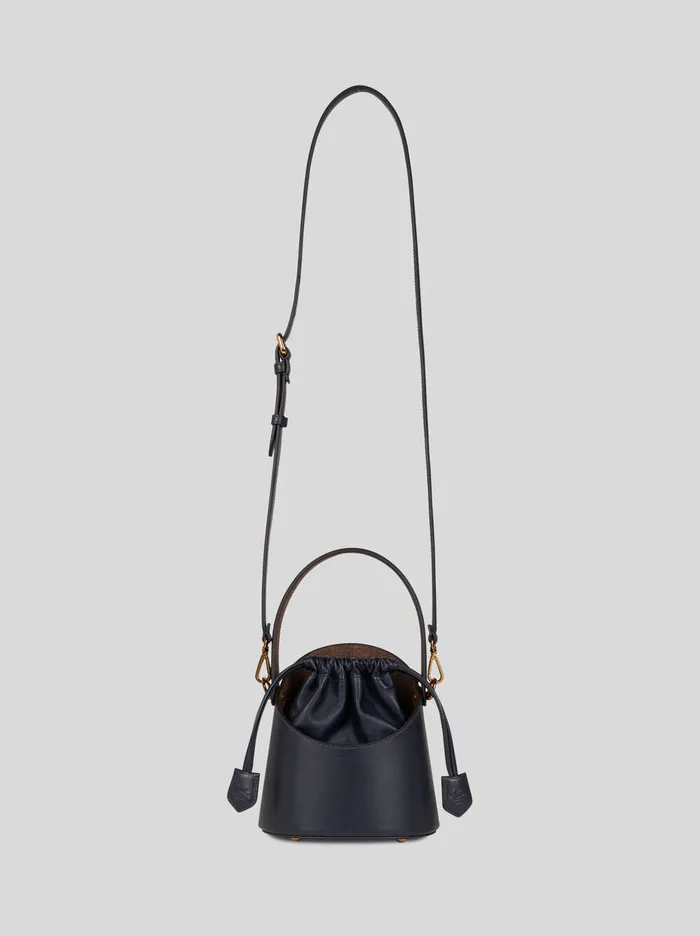 Women Etro Cross Body Bags Small Saturno Bag Navy Blue
