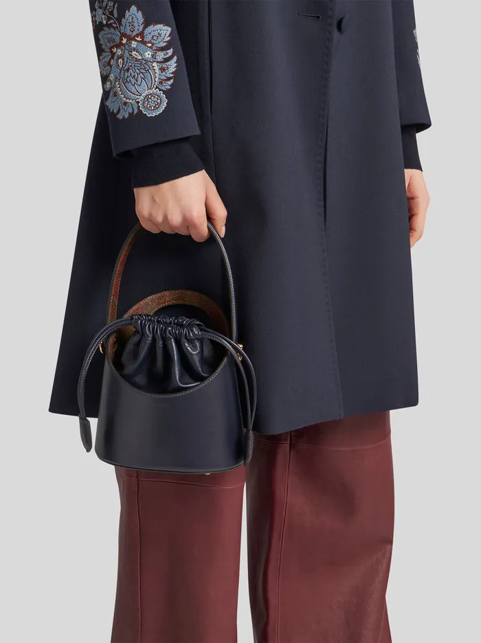 Women Etro Cross Body Bags Small Saturno Bag Navy Blue Women Etro Cross Body Bags Small Saturno Bag Navy Blue
