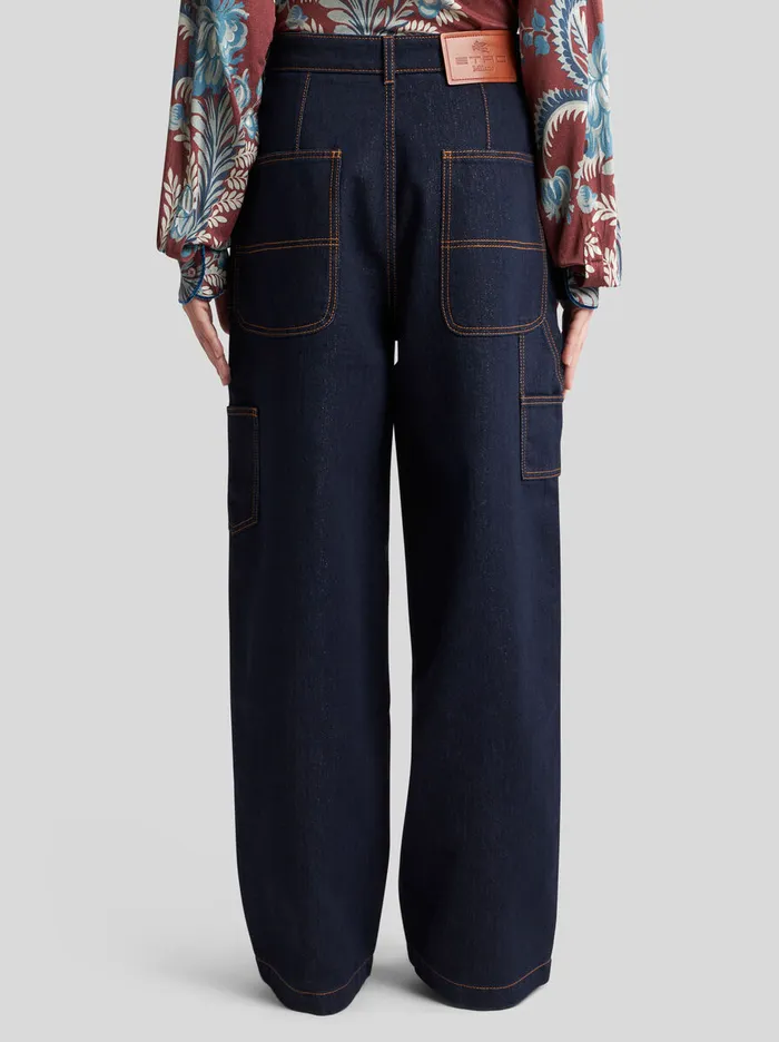 Women Etro Denim Lurex Denim Jeans Navy Blue Women Etro Denim Lurex Denim Jeans Navy Blue