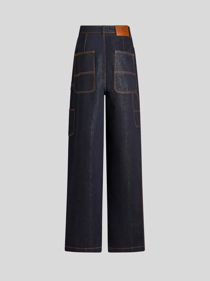 Women Etro Denim Lurex Denim Jeans Navy Blue Women Etro Denim Lurex Denim Jeans Navy Blue