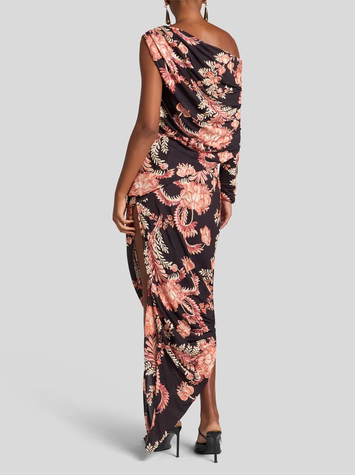 Women Etro Dresses Printed Jersey Dress Black Women Etro Dresses Printed Jersey Dress Black