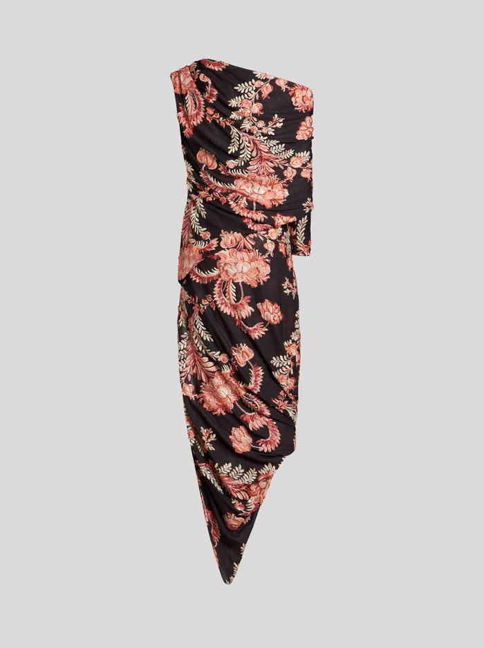 Women Etro Dresses Printed Jersey Dress Black Women Etro Dresses Printed Jersey Dress Black