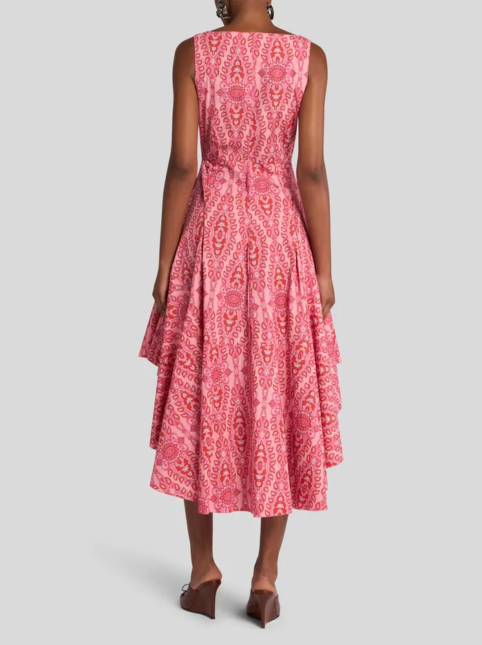 Women Etro Dresses Sleeveless Dress With Medallion Motif Pink Women Etro Dresses Sleeveless Dress With Medallion Motif Pink