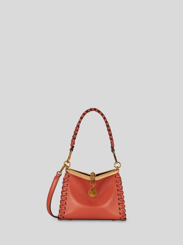 Women Etro Etro Vela Small Vela Bag With Thread Work Orange