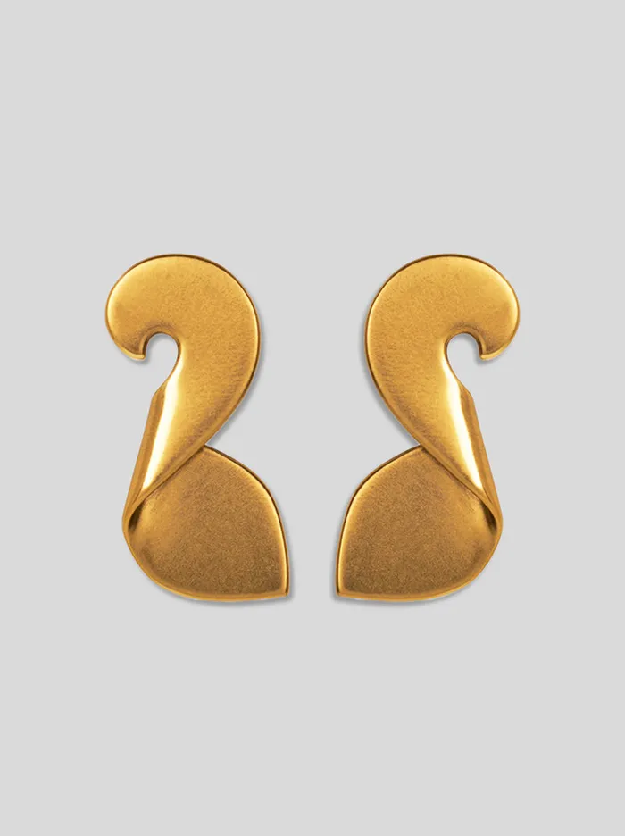 Women Etro Fashion Jewellery Paisley Earrings Gold