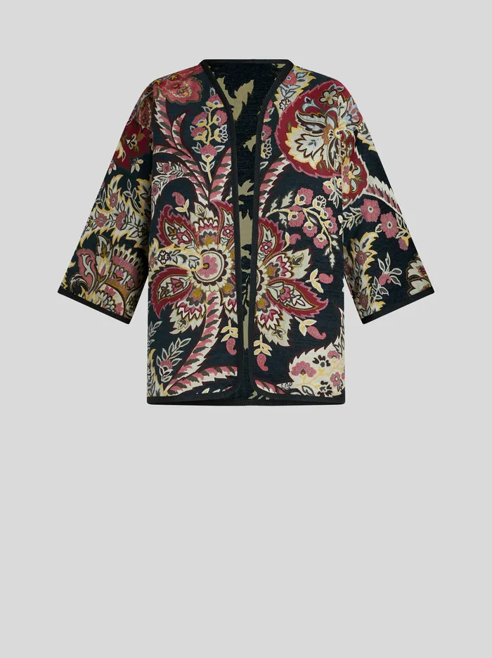 Women Etro Jackets Reversible Chenille Jacquard Kesa Multicolour Women Etro Jackets Reversible Chenille Jacquard Kesa Multicolour