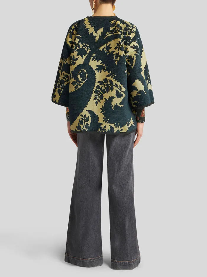 Women Etro Jackets Reversible Chenille Jacquard Kesa Multicolour Women Etro Jackets Reversible Chenille Jacquard Kesa Multicolour