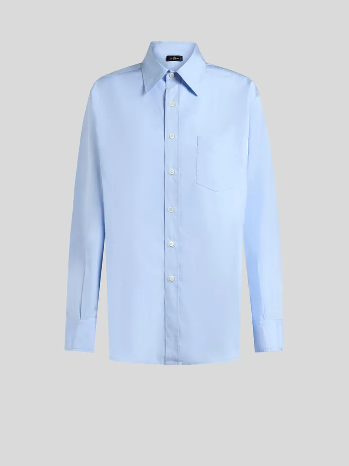 Women Etro Shirts And Blouses Shirt With Print On The Back Navy Blue
