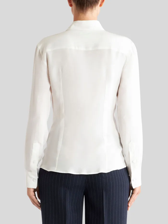 Women Etro Shirts And Blouses Silk Shirt With Tucks Women Etro Shirts And Blouses Silk Shirt With Tucks