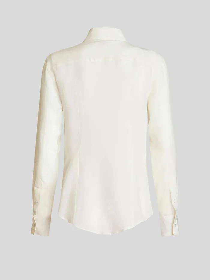 Women Etro Shirts And Blouses Silk Shirt With Tucks Women Etro Shirts And Blouses Silk Shirt With Tucks