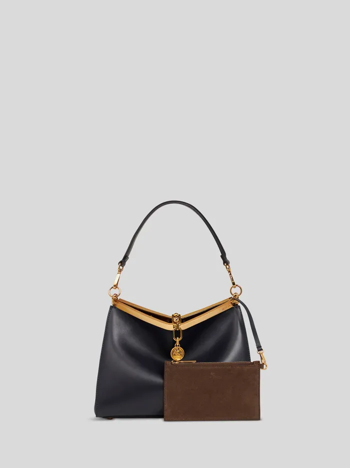 Women Etro Shoulder Bags Medium Vela Bag Navy Blue Women Etro Shoulder Bags Medium Vela Bag Navy Blue