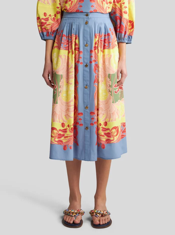 Women Etro Skirts Summer Skirt Yellow Women Etro Skirts Summer Skirt Yellow