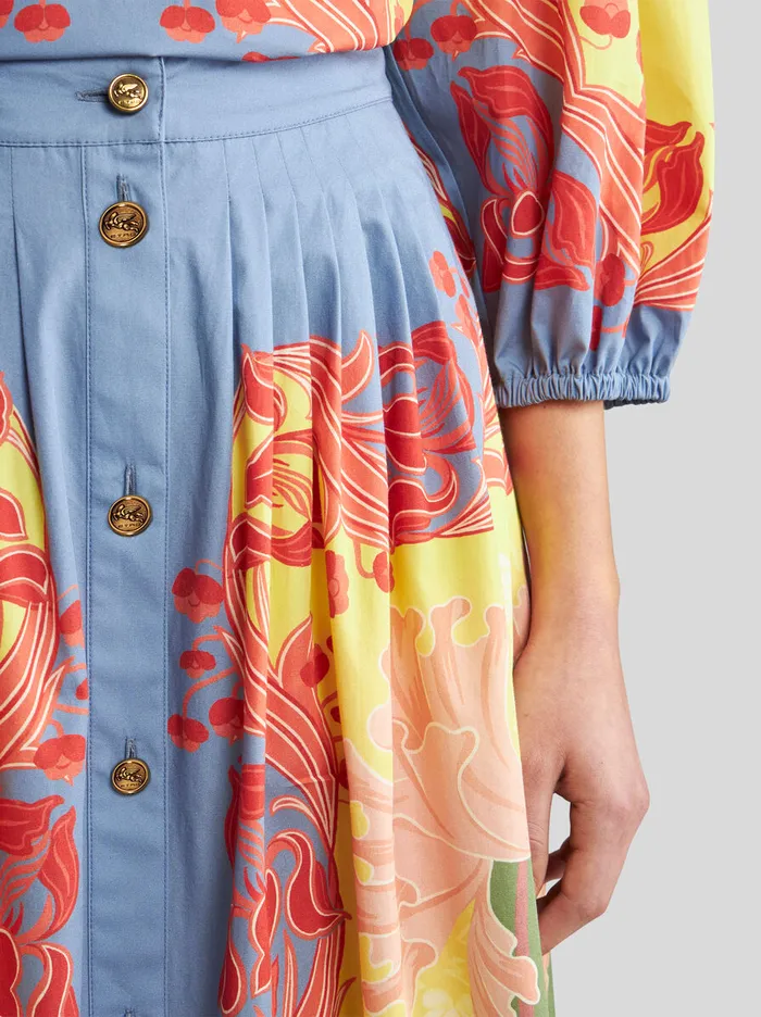 Women Etro Skirts Summer Skirt Yellow Women Etro Skirts Summer Skirt Yellow