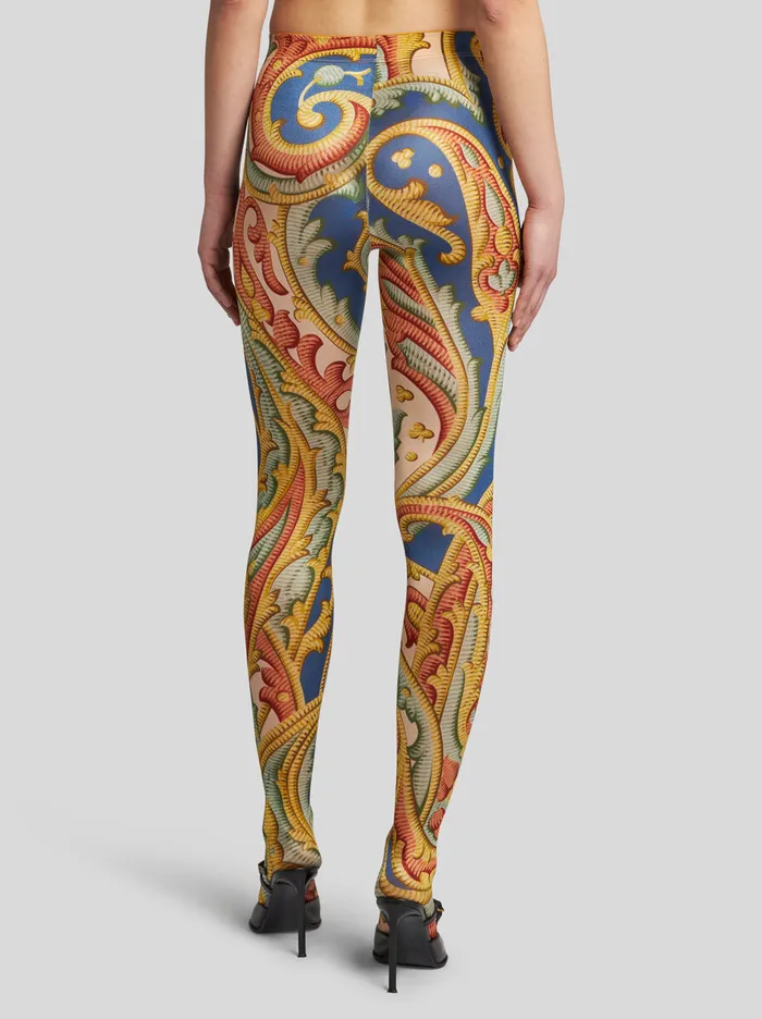Women Etro Socks And Tights Baroque Paisley Tights Beige Women Etro Socks And Tights Baroque Paisley Tights Beige