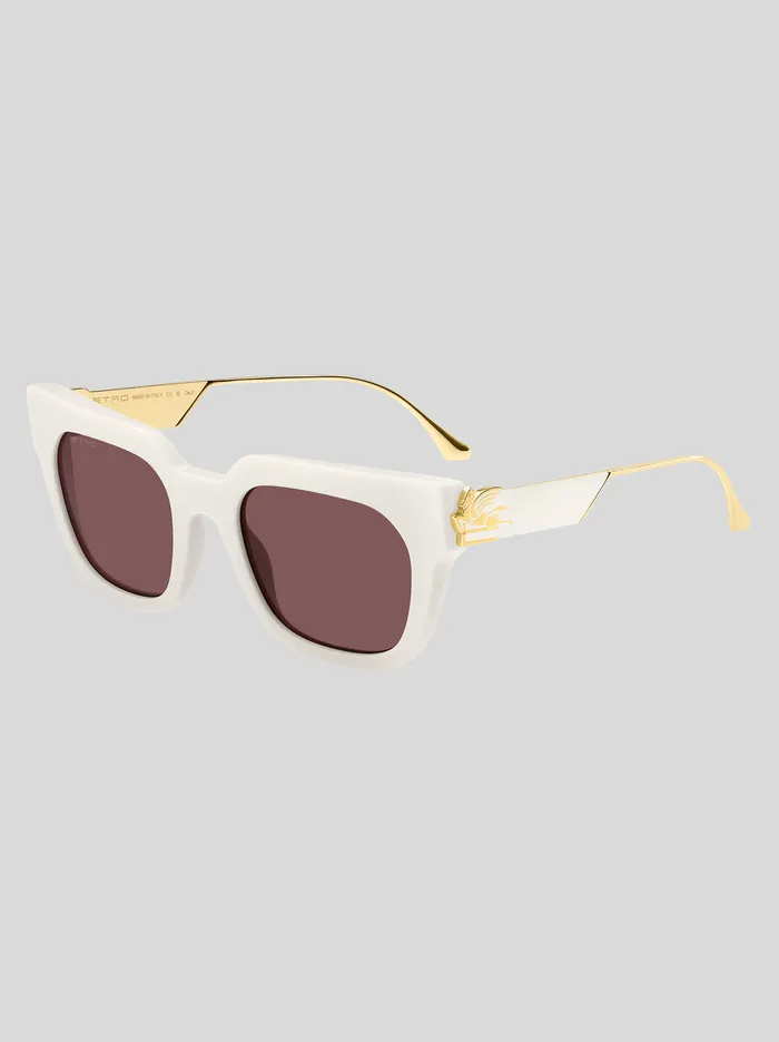 Women Etro Sunglasses Bold Pegaso Sunglasses White Women Etro Sunglasses Bold Pegaso Sunglasses White